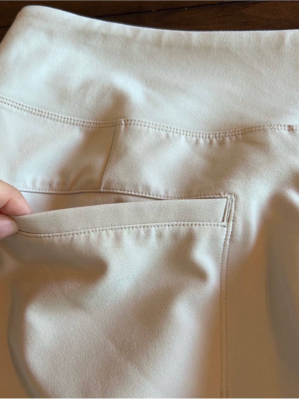 Athleta Endless High Rise Pants Size 8 Cream MSRP 109.00 - Picture 5 of 14
